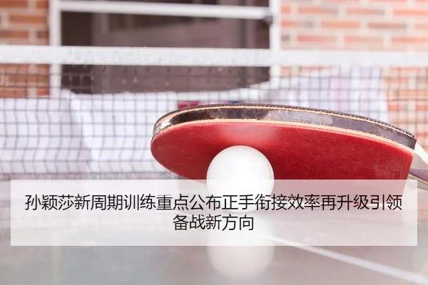 孙颖莎新周期训练重点公布正手衔接效率再升级引领备战新方向